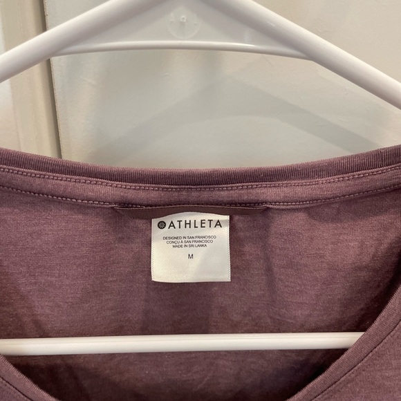 Athleta Mauve Short Sleeve Tee - Picture 3 of 4